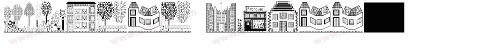 Houses Three字体转换